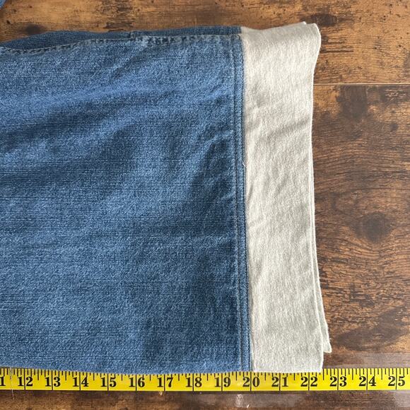 J Jill Hoodie Medium Petite Soft Cotton Lined Cropped Loungewear Outdoors Cozy - Picture 4 of 9